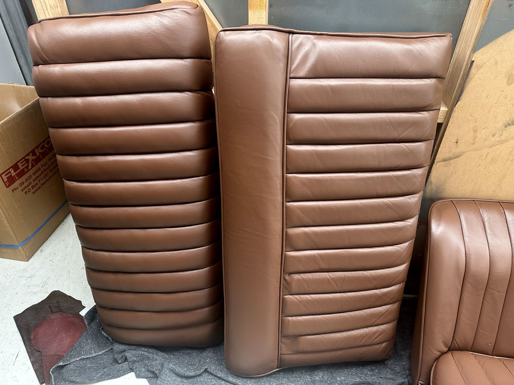 the rear seat finished