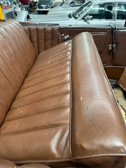 the rear seat before work
