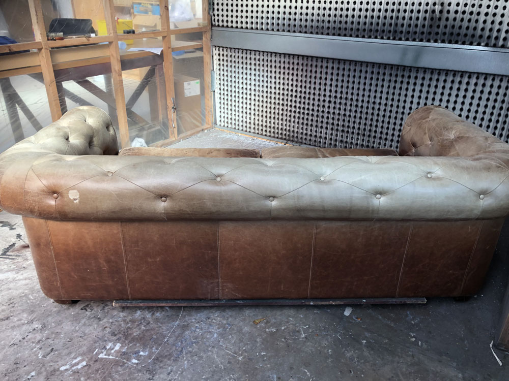 the back view of the couch