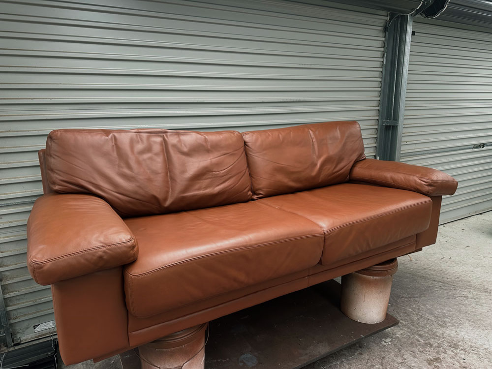 the rear seat finished