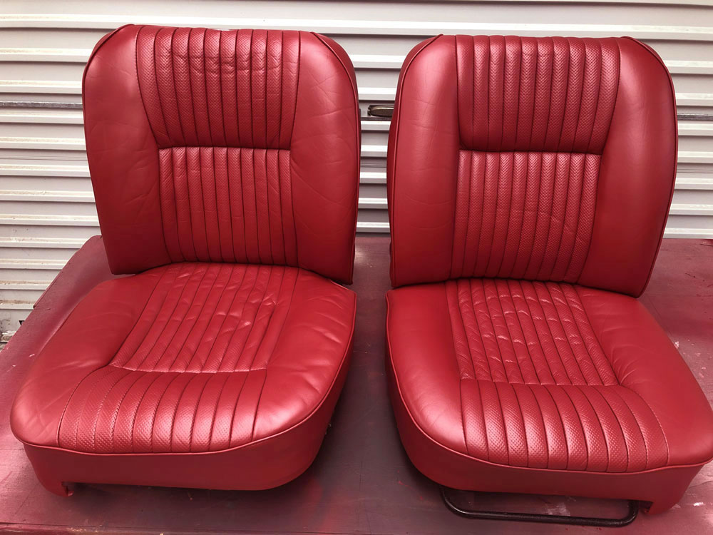Front seats after restoration work