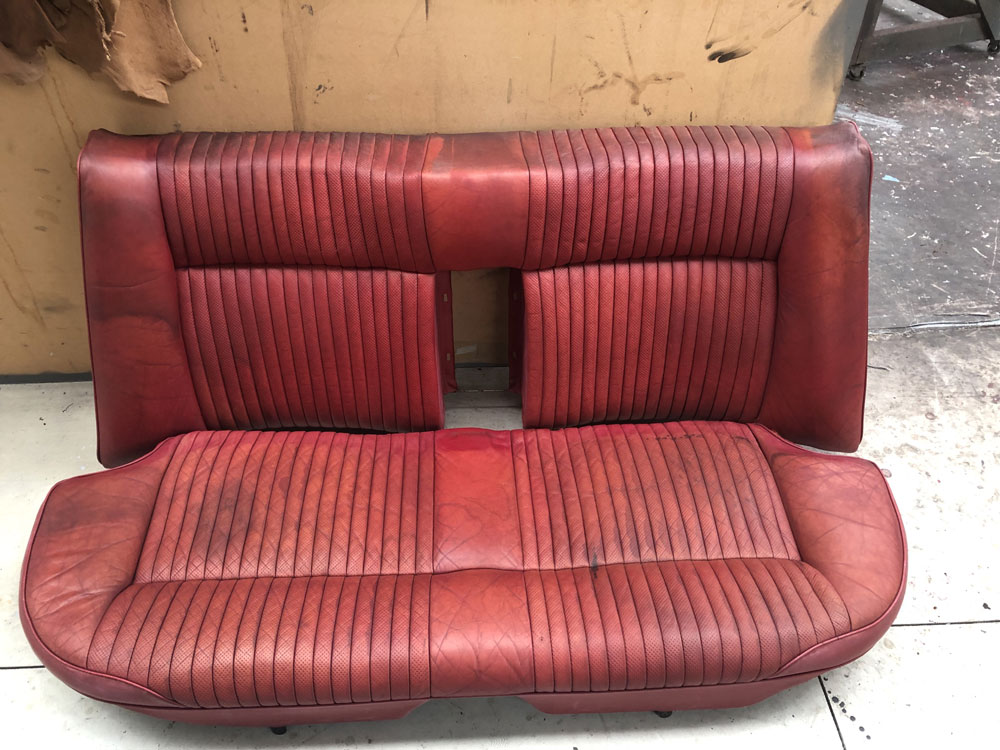 Rear seats before