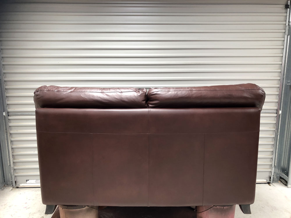 the outside back colour matched to original leather